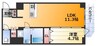 コンフォリア・リヴ新大阪WEST 1LDKの間取り