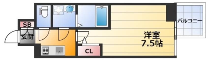 間取図 コンフォリア・リヴ新大阪WEST
