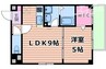 アリビラ鶴橋 1LDKの間取り
