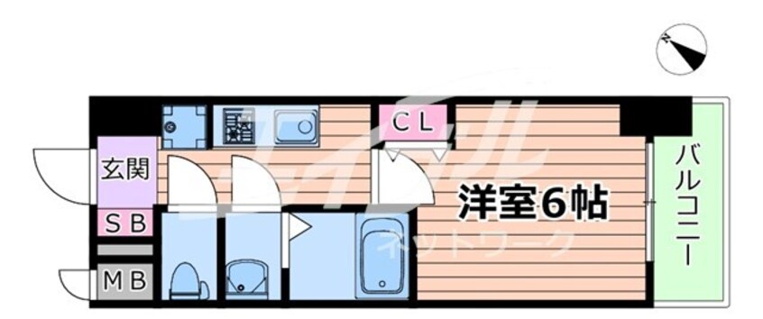 間取図 スプランディッド新大阪WEST