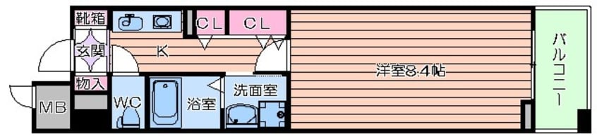 間取図 サムティ本町橋