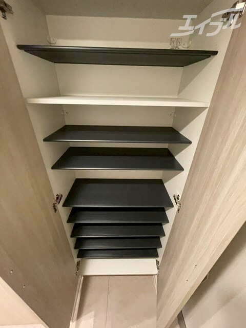 仕切り付き収納で用途に合わせて分けて使えます！ ソルテラス本庄西クレアスト