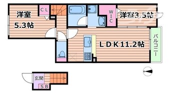 間取図 コート・ド・ボーヌ深江南南棟