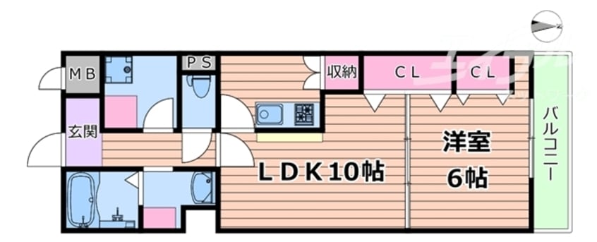 間取図 プリンスコート新高