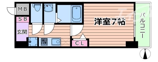 間取り図 スワンズシティ大阪クレアスト