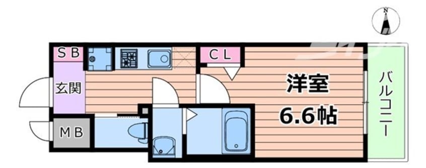 間取図 スワンズシティ大阪クレアスト