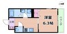 (仮称)PROSPER　COURT　緑橋 1Kの間取り