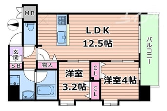 間取図 ルフォンプログレ南森町