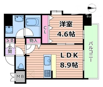 間取図 ルフォンプログレ南森町