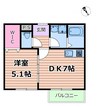 アート瑞光駅前 1LDKの間取り
