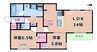 スペチアーレ小松 2LDKの間取り