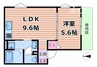 井高野　新築マンション 1LDKの間取り
