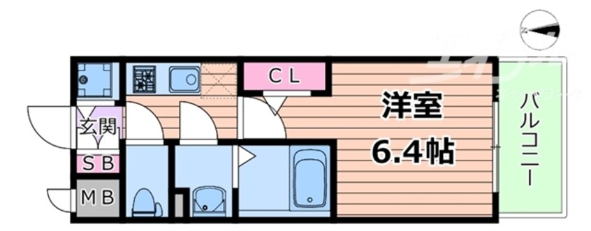 間取図 エスリード新大阪ザ・プレミアEAST