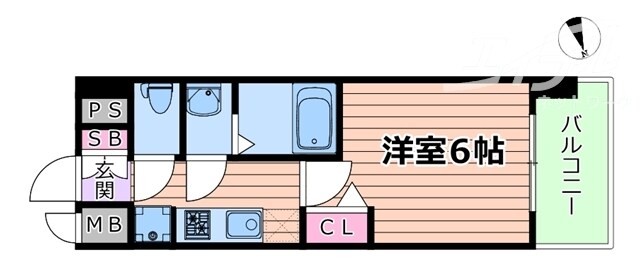 間取り図 アドバンス大阪ビヤン