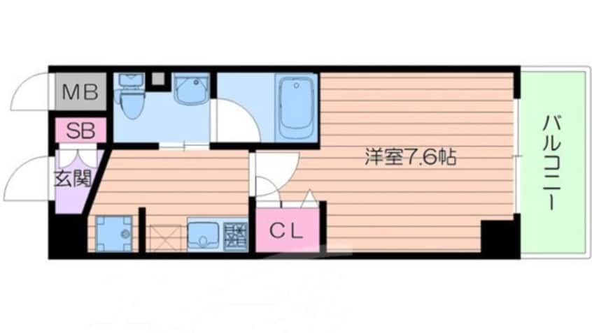 間取図 ガゼルコーヴ高倉