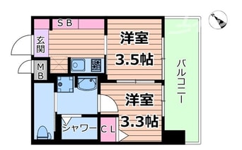 間取図 ジオエント梅田北リバーフロント