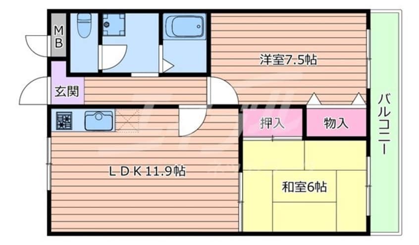 間取図 プルニエヴァレ