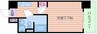 SERENiTE本町エコート 1Kの間取り