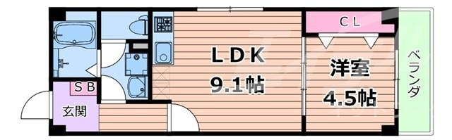 間取り図 アルカンシェルコート緑橋