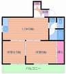 東洋プラザしろきた 2LDKの間取り