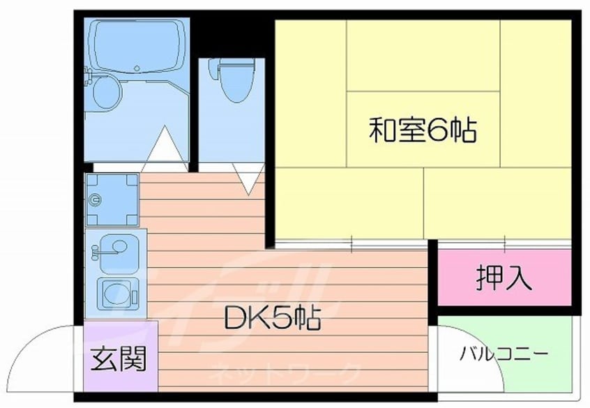 間取図 天神橋カエデハイツ