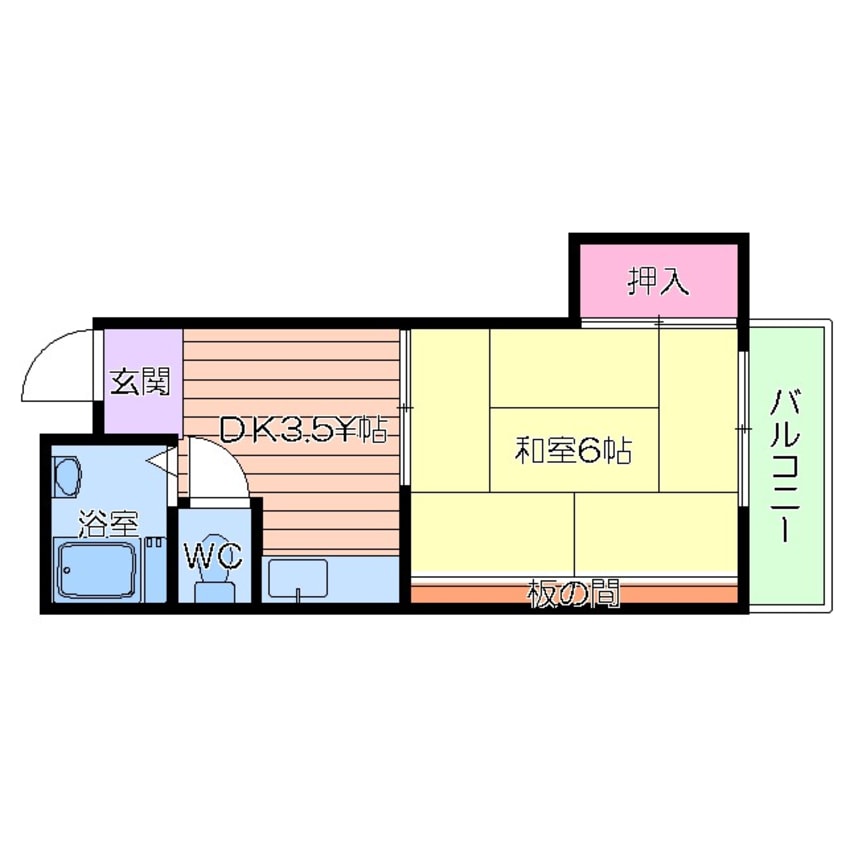 間取図 ハイツ南ながら