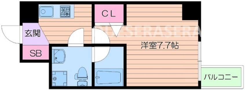 間取図 リップル南森町Ⅱ