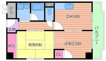 間取図 クーランデール天神橋