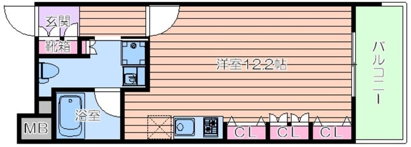 間取図 レジュールアッシュ福島