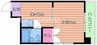東洋プラザ都島中通 1DKの間取り