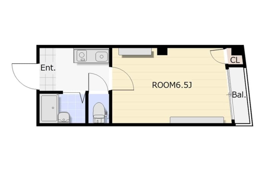 間取図 ル・パラ九条