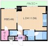 ザ・パークハビオ天満橋 1LDKの間取り