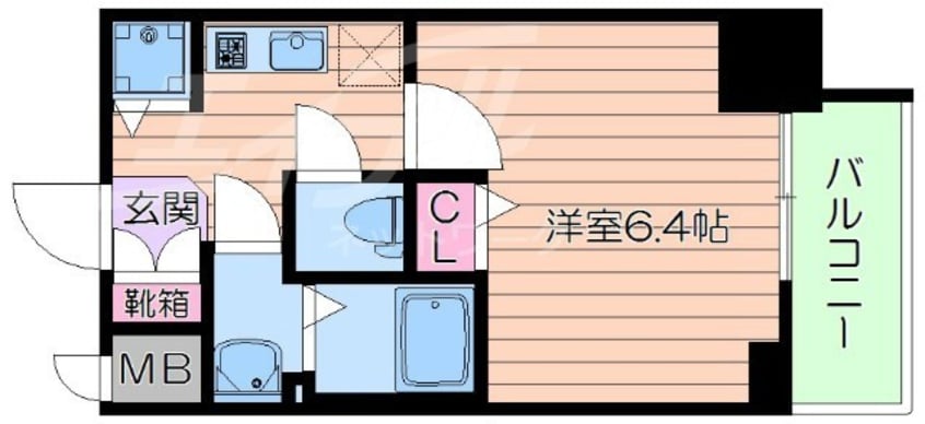 間取図 プレサンス南森町ライズ