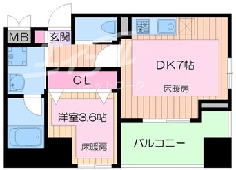 間取図 ノルデンタワー南森町プレミアム