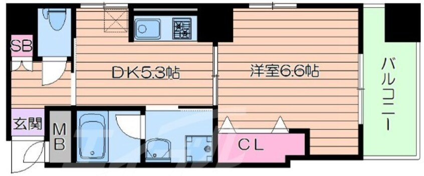 間取図 ノルデンハイム南森町