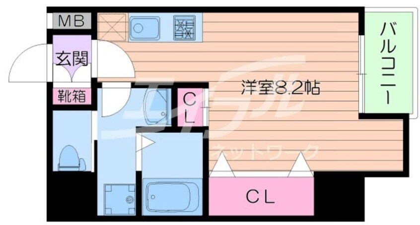 間取図 サンネクテール天満橋