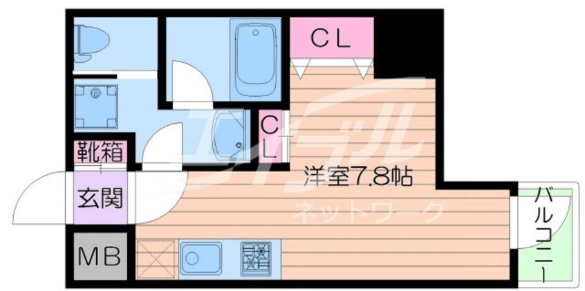 間取図 サンネクテール天満橋