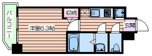 間取り図 プレサンス扇町駅前