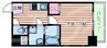 グランパシフィック北新町 1Kの間取り