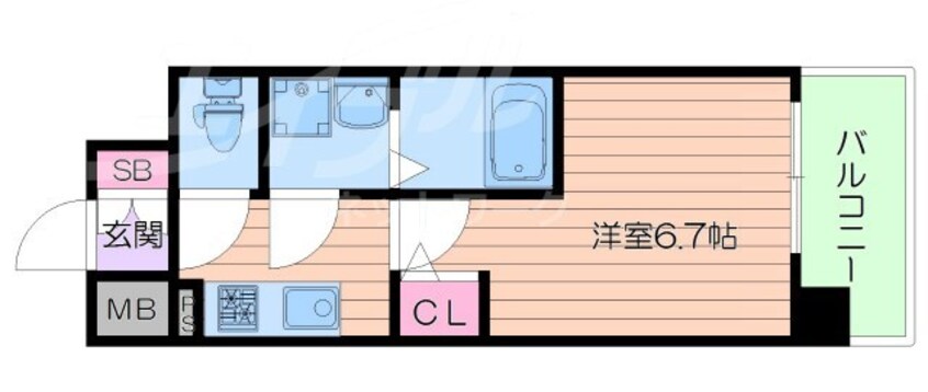 間取図 エスリード梅田グレイス