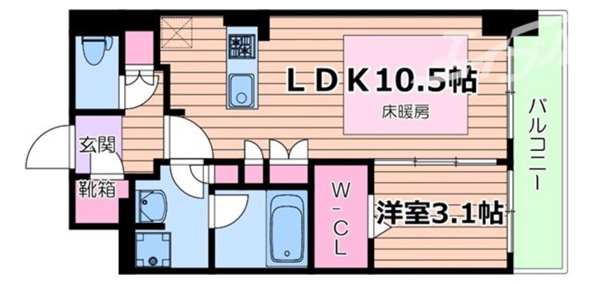 間取図 アーバネックス同心