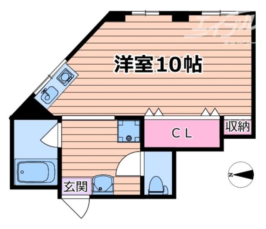 間取図 梅北コーポ