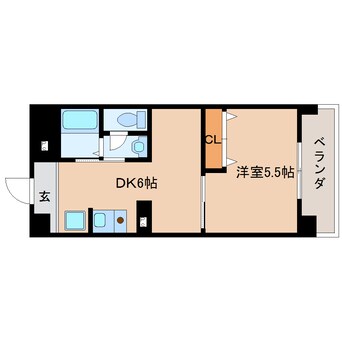 間取図 近鉄大阪線（近畿）/大和高田駅 徒歩3分 4階 築22年