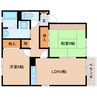 近鉄御所線/近鉄御所駅 徒歩5分 2階 築24年 2DKの間取り