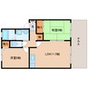 近鉄南大阪線/高田市駅 徒歩12分 1階 築26年 2LDKの間取り