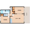 近鉄南大阪線/高田市駅 徒歩12分 1階 築26年 2LDKの間取り