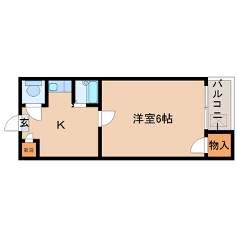 間取図 近鉄大阪線（近畿）/大和高田駅 徒歩13分 3階 築32年