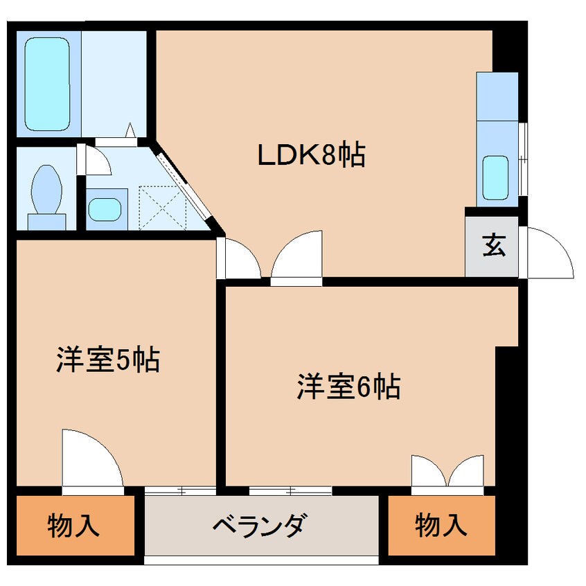 間取図 近鉄大阪線（近畿）/大和高田駅 徒歩13分 3階 築32年