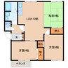 近鉄大阪線（近畿）/築山駅 徒歩10分 2階 築33年 3LDKの間取り