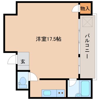 間取図 近鉄南大阪線/高田市駅 徒歩3分 4階 築36年